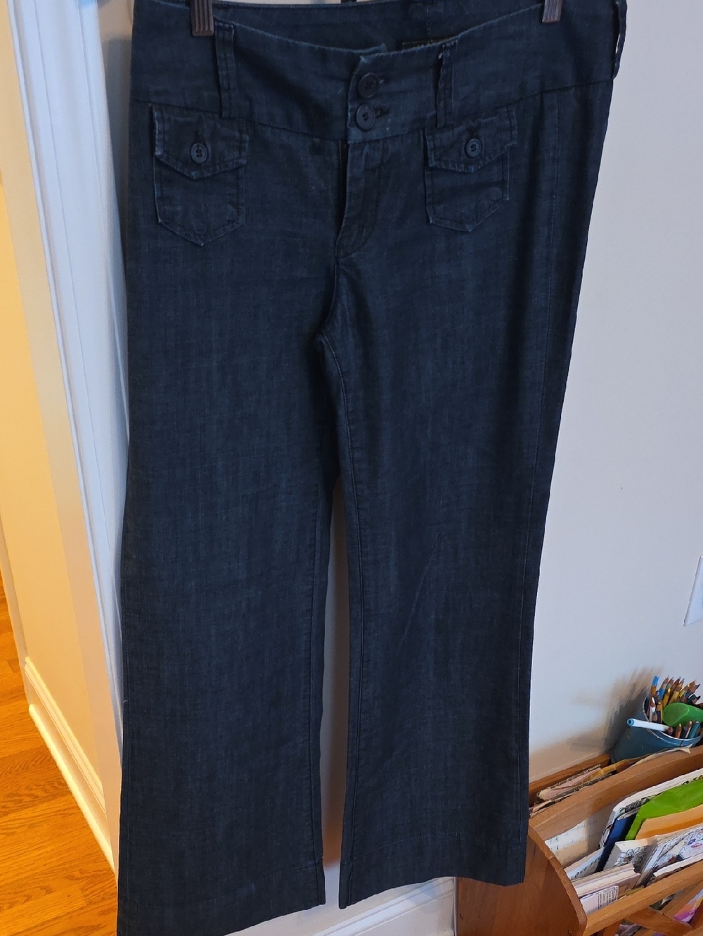 Lucky Brand Dark Blue Denim Dungarees Top